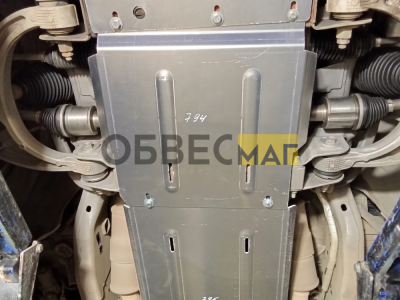 Защита АКПП (алюминия) 4 мм для Dodge RAM 1500 (2025-н.в.) 5,7 АТ