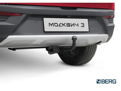 Фаркоп для JAC JS4 2022-н.в., Москвич 3 2022-н.в. крепление шара на двух болтах
