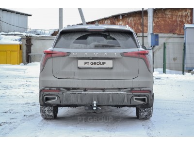Фаркоп для Haval F7 2024-н.в. без подрезки бампера. Тип шара: E (легкосъемный шар под квадрат)