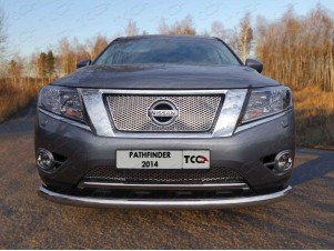Защита переднего бампера 76 мм для Nissan Pathfinder № NISPAT14-02