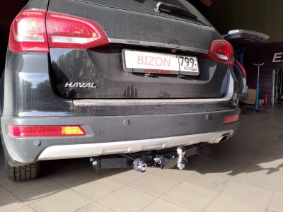 Фаркоп для Haval H6 2014-2020, Haval M6 2023-н.в. съемное крепление шара под американский квадрат