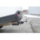 Фаркоп с нержавеющей накладкой для Nissan X-trail T31 2007-2014 съемное крепление шара под американский квадрат