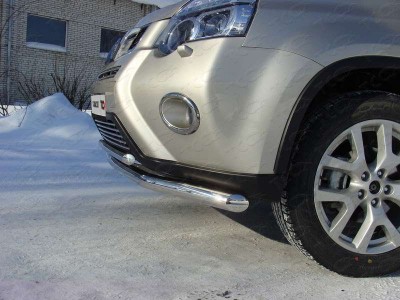 Накладка решётки радиатора нижняя 12 мм ТСС для Nissan X-Trail 2011-2015