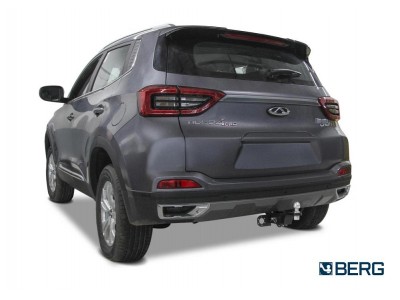 Фаркоп для Chery Tiggo 4 Pro 2022-н.в., Chery Tiggo 4 2019-2023 съемное крепление шара под американский квадрат
