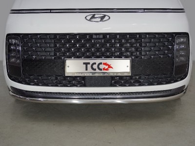 Защита переднего бампера 42 мм ТСС для Hyundai Staria 2021-2022