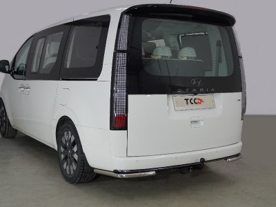 Защита задняя уголки 42 мм ТСС для Hyundai Staria 2021-2022