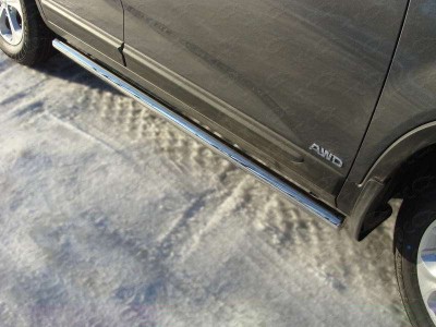 Пороги труба 60 мм ТСС для Kia Sorento 2012-2020