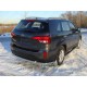 Защита заднего бампера центральная 60 мм ТСС для Kia Sorento 2012-2020