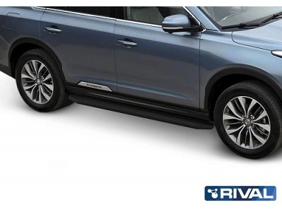 Порог-площадка "Premium-Black"  Rival A180ALB Rival  для GAC GS8 2019-н.в. 