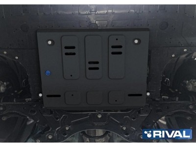 Защита картера + комплект крепежа, Rival, Сталь для Geely Emgrand SS11,  V-1.5, МКПП, АКПП, передний, 2023-н.в.
