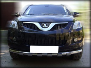 Защита переднего бампера 60 мм с накладками для Great Wall Hover H5 № GWHH5 1.2
