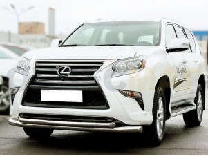 Защита передняя двойная 76-60 мм для Lexus GX460 № GX13_1