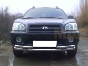 Защита переднего бампера 60 мм для Hyundai Santa Fe Classic № HS_1