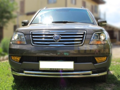 Защита передняя двойная 60-53 мм для Kia Mohave 2008-2016