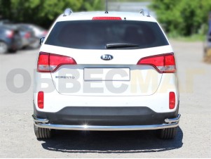Защита задняя с уголками 60-43 мм для Kia Sorento № KST13 3.2