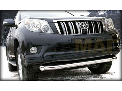 Защита переднего бампера 76 мм короткая для Toyota Land Cruiser Prado 150 2013-2017