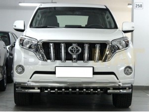 Защита передняя двойная 70-60 мм с защитой картера для Toyota Land Cruiser Prado 150 № LCPR13_1.4