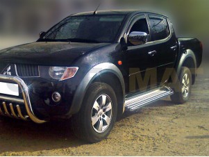 Защита штатного порога 53 мм для Mitsubishi L-200 № MPL14_2