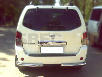 Защита задняя уголки 76 мм для Nissan Pathfinder 2004-2009