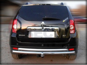 Защита заднего бампера 60 мм для Renault Duster № RD_3.1