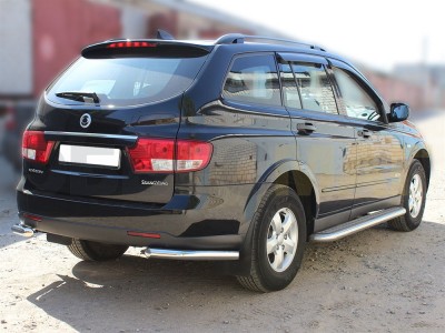 Защита задняя уголки 60 мм для Ssang Yong Kyron 2007-2015