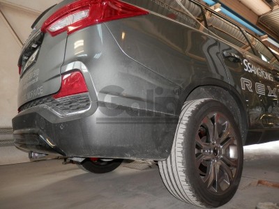 Фаркоп оцинкованный GALIA, тип шара: C (горизонтальный съемный) для Ssang Yong Rexton, в т.ч. дизель 2017-н.в.