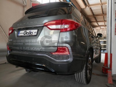 Фаркоп оцинкованный GALIA, тип шара: C (горизонтальный съемный) для Ssang Yong Rexton, в т.ч. дизель 2017-н.в.