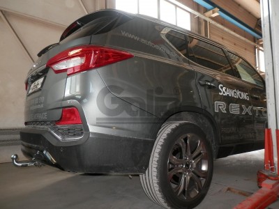 Фаркоп оцинкованный GALIA, тип шара: C (горизонтальный съемный) для Ssang Yong Rexton, в т.ч. дизель 2017-н.в.