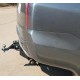 Фаркоп с хромированной накладкой для Mitsubishi Pajero Sport II 2008-2016, Mitsubishi Pajero Sport III 2016-2021 съемное крепление шара под американский квадрат