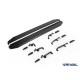 Пороги на автомобиль "Premium-Black" Rival для Jetour X70 Plus 2023-н.в., 180 см, 2 шт., алюминий