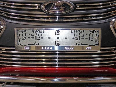 Рамка номерного знака комплект ТСС для Lada XRay Любые