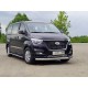 Защита передняя овальная 75х42 мм ТСС для Hyundai H-1 Starex 2019-2021