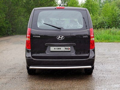 Защита заднего бампера 60 мм ТСС для Hyundai H-1 Starex 2019-2021