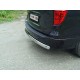 Защита задняя овальная 75х42 мм ТСС для Hyundai H-1 Starex 2019-2021
