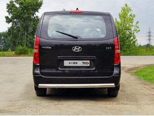Защита задняя овальная 75х42 мм для Hyundai H-1 Starex № HYUNH118-13