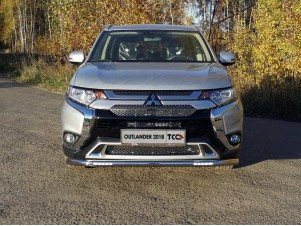 Защита переднего бампера с ДХО 60 мм для Mitsubishi Outlander № MITOUT18-36