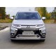 Решетка радиатора нижняя 12 мм для Mitsubishi Outlander 2018-2021