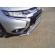 Защита передняя овальная 75х42 мм для Mitsubishi Outlander 2019-2021