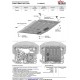 Защита картера + комплект крепежа Автоброня, Сталь для Changan Alsvin 2023-н.в., 1.5, АКПП, FWD