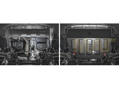 Защита картера Автоброня, сталь 2 мм для FAW Besturn X40 2016-2021