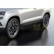 Порог-площадка "Black" F180ALB + комплект крепежа для Skoda Karoq 2020-н.в., Volkswagen Taos 2021-н.в.