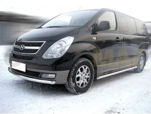 Пороги труба 60 мм для Hyundai H1 Starex № HYH1_2