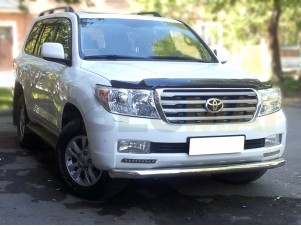 Защита переднего бампера 76 мм с подгибами для Toyota Land Cruiser 200 № LCN2013 4.2