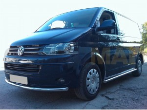 Пороги труба 76 мм для Volkswagen T5 № WLT5 3