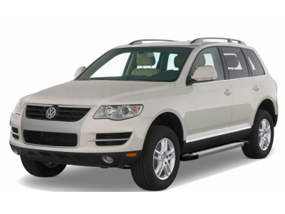 Порог-площадка "Silver" F193AL + комплект крепежа для Volkswagen Touareg (без пневматической подвески) 2003-2010