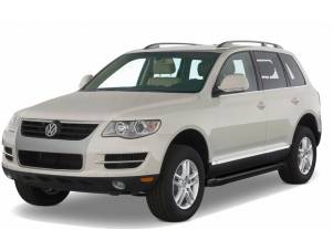 Порог-площадка "Black" F193ALB + комплект крепежа для Volkswagen Touareg (без пневматической подвески) 2003-2010 №F193ALB.5809.1