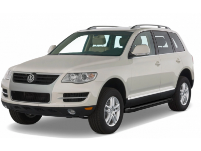 Порог-площадка "Black" F193ALB + комплект крепежа для Volkswagen Touareg (без пневматической подвески) 2003-2010