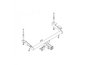 Фаркоп для Chevrolet Niva 2002-2020, Lada Niva 2020-2021, Lada Niva Travel 2021-н.в. съемное крепление шара под американский квадрат №VAZ-71B