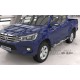 Пороги алюминиевые Emerald silver для Toyota Hilux 2015-2021