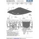 Защита картера и КПП + комплект крепежа Rival, Алюминий GAC GS8 2023-н.в., V-2.0, АКПП, 4WD.